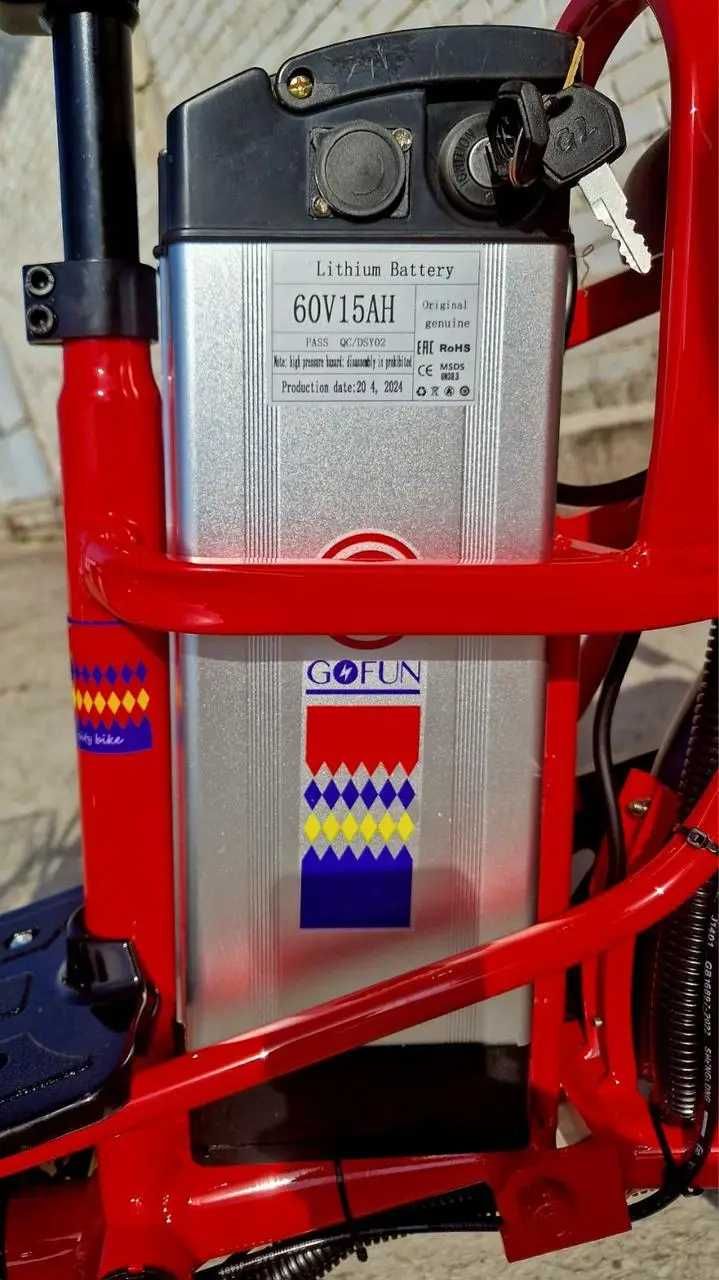 Єлектровелосипед Gofun 500W 60V15AH (Нові)4 коліра
