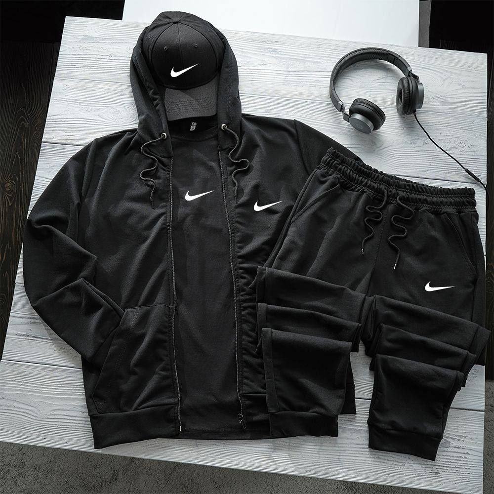 Спортивний костюм Nike спортивный костюм найк серый чорный хаки