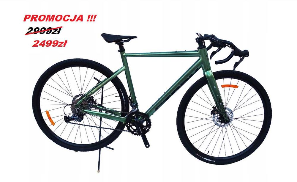 Rower Storm Focus 3.0. Gravel 540 Zielony/Czarny 28'' Aluminiowy