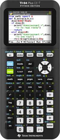 Calculadora TI-84 Plus CE-T Python Edition ** Distribuidor Oficial **