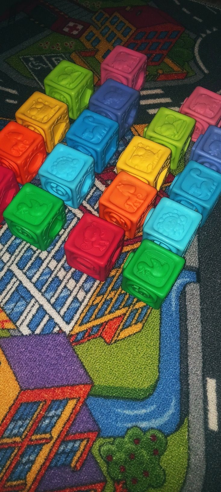 Gumowe klocki edukacyjne