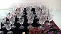 Conjunto de 28 copos de cristal