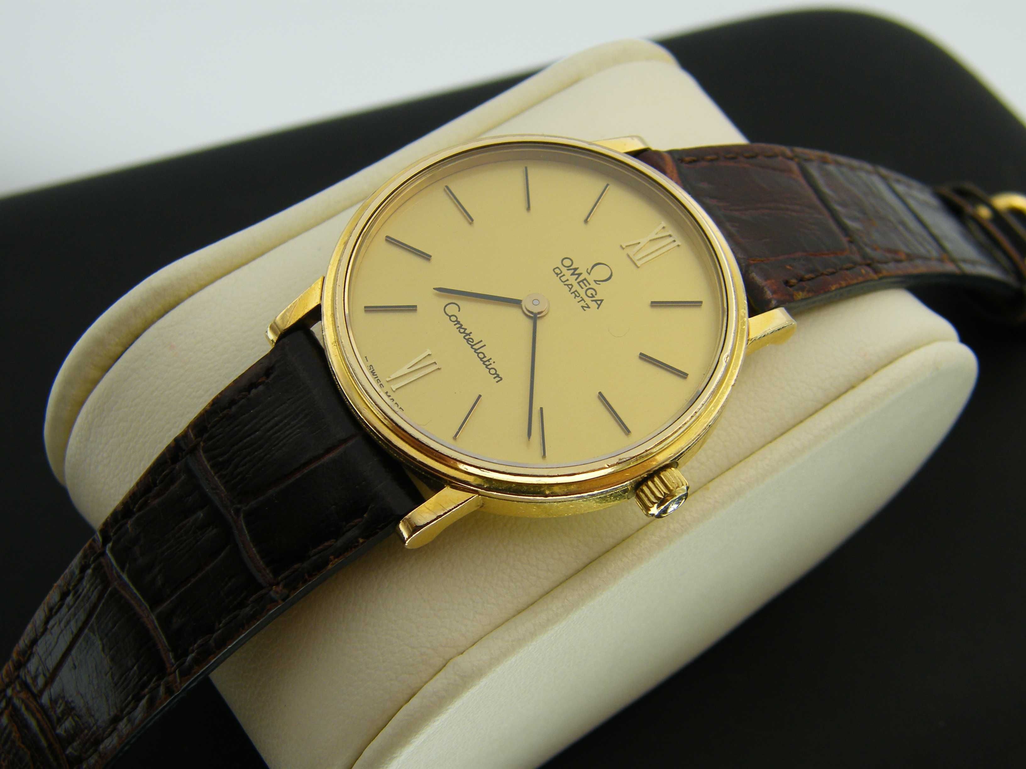 Omega Constellation Gold Plated Quartz 191.032 Piękna