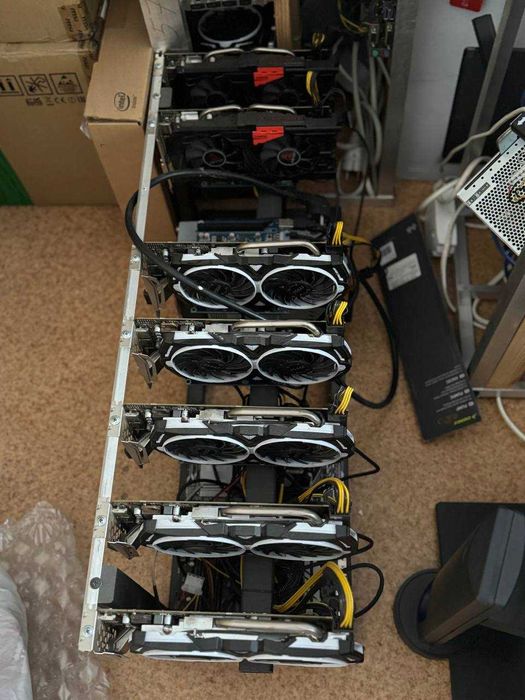 Продажа фермы из 4 видокарт Radeon RX 570