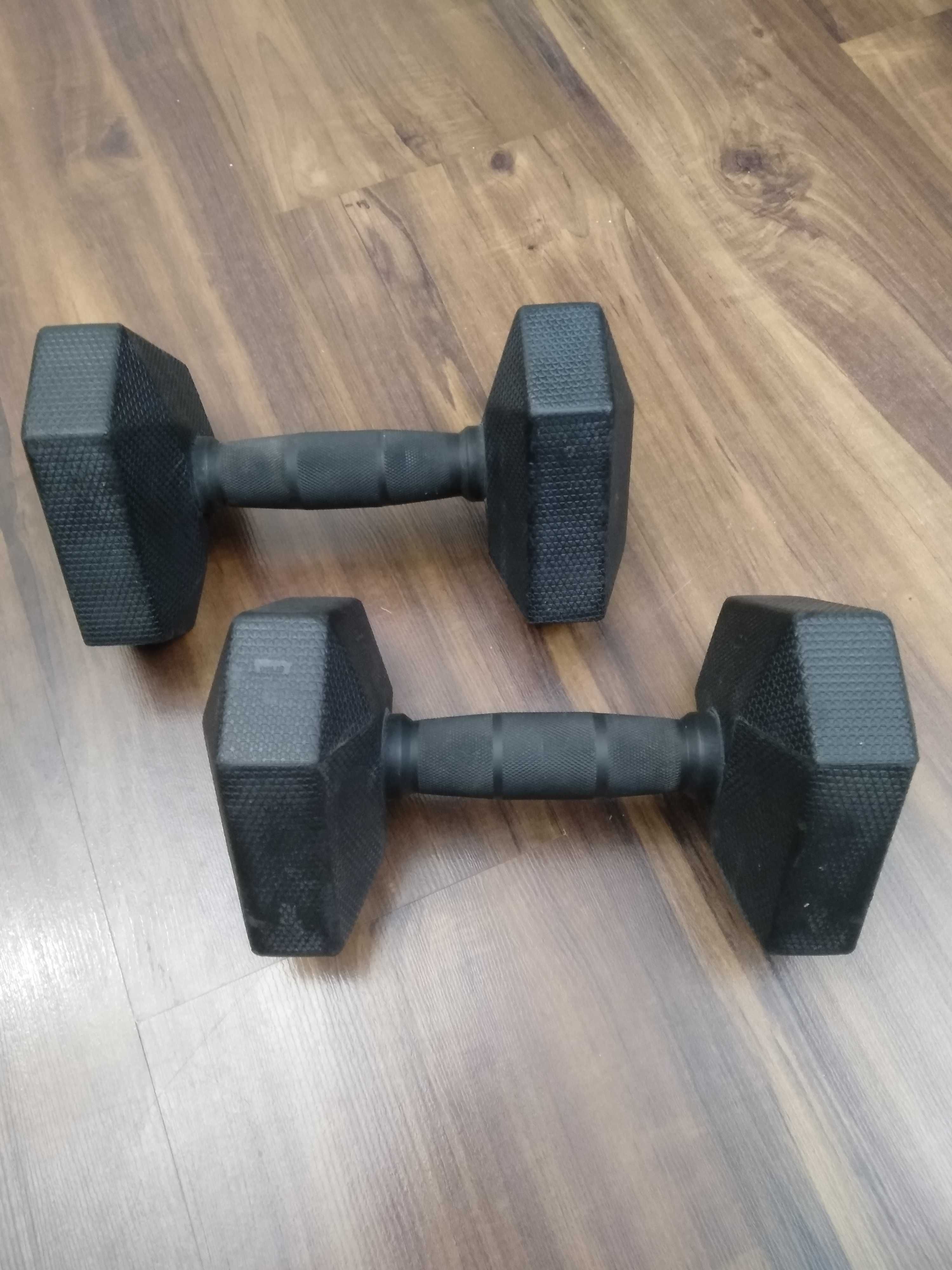 Hantle Domyos gumowane 2x7,5kg Decathlon