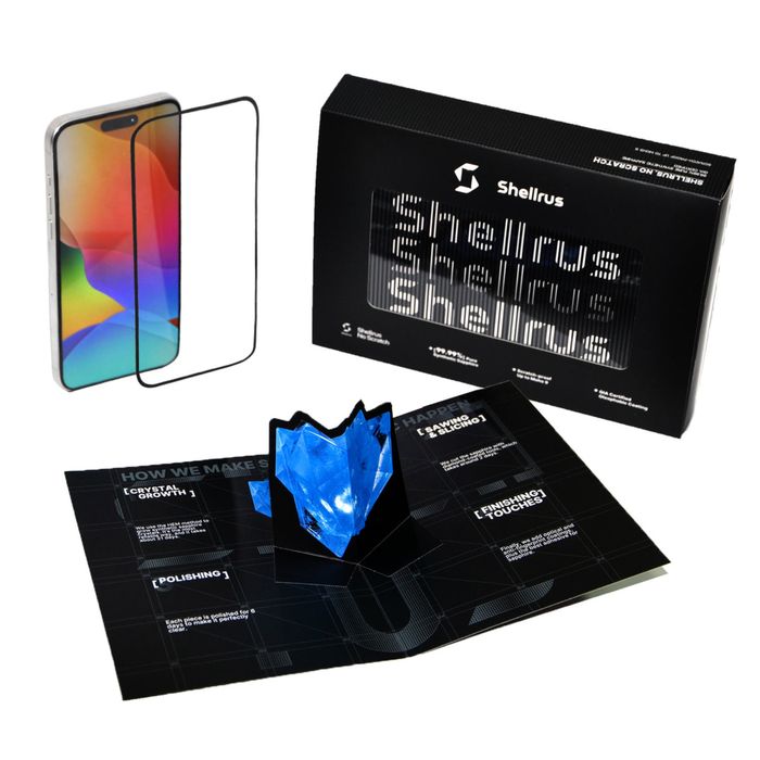 Преміальне Сапфірове Скло Shellrus для Iphone 16 Pro