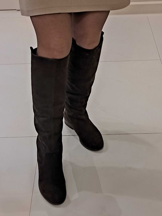 Сапоги нубукові, осінні