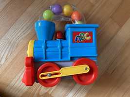Wesoła lokomotywa ABC Simba z piłeczkami