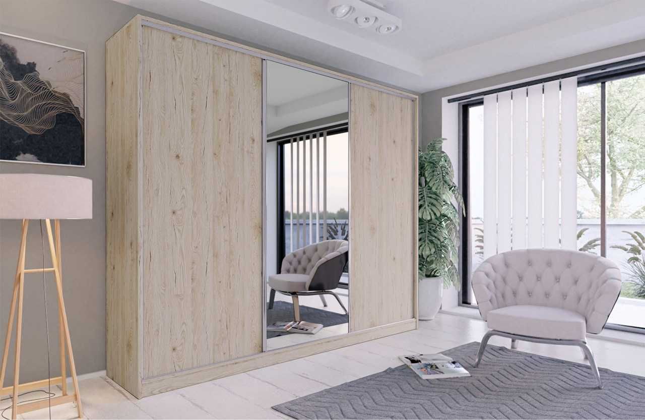 150x205x56 Szafa przesuwna Silver Sonoma