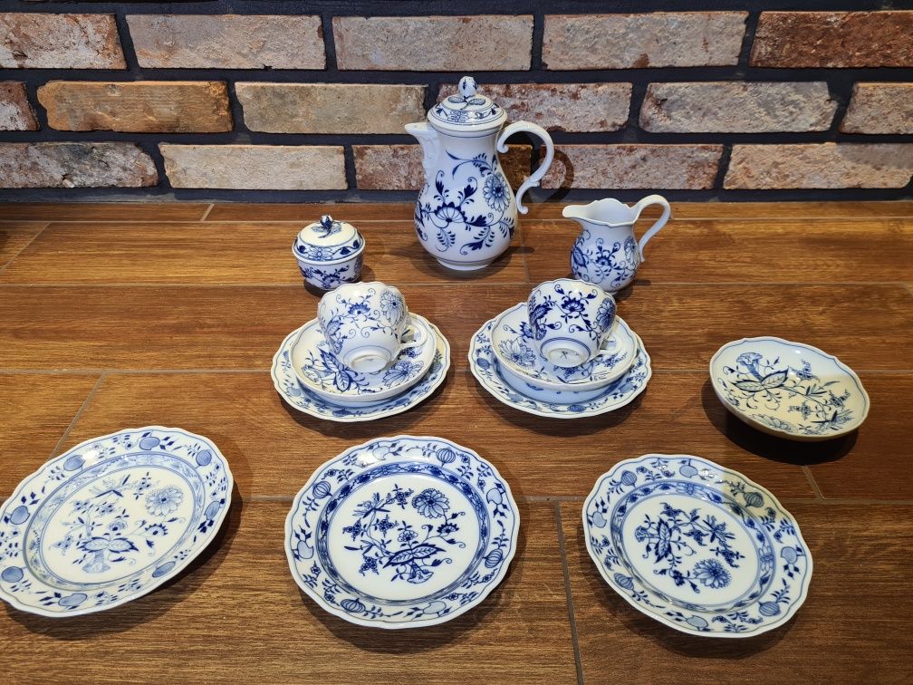 Porcelana Miśnia, Meissner, serwis, wzór cebulowy