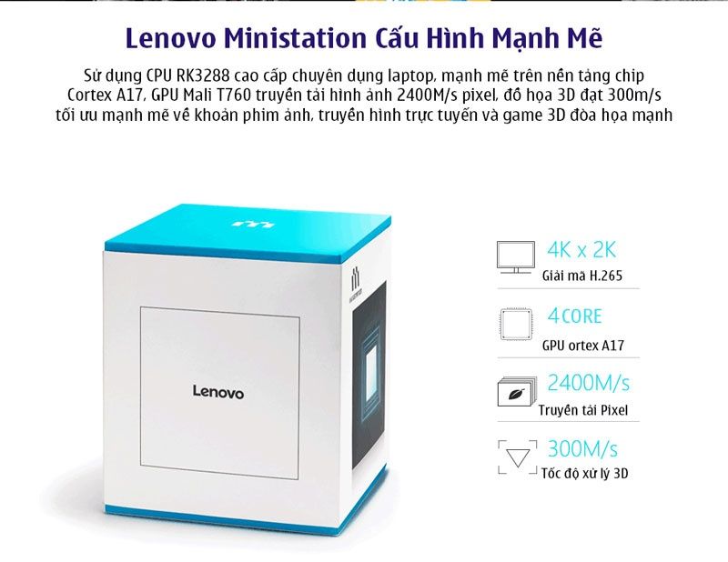 Приставка смарт тв Lenovo Smart TV BOX miniISTATION