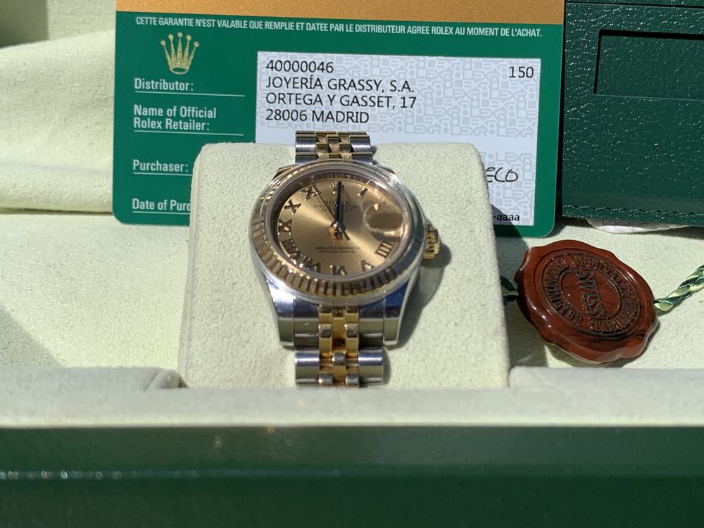 Rolex Lady Datejust Ouro/Aço