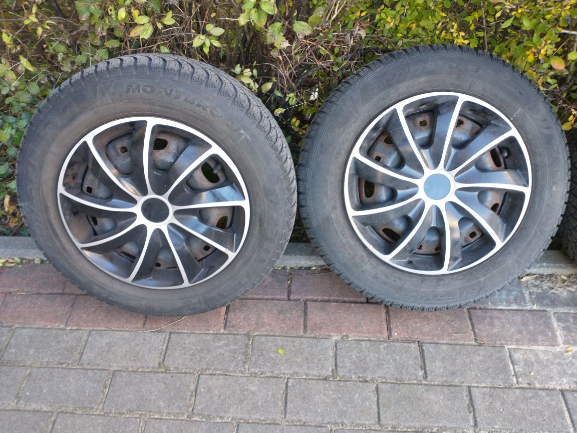 Koła Felgi stalowe 14" 5x100 Seat Skoda VW Audi + opony zimowe Fulda