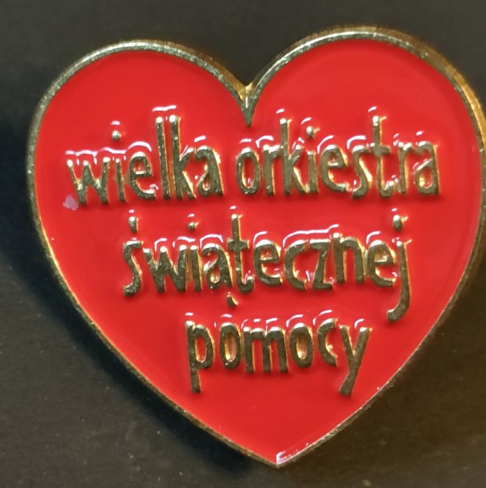 Serduszka WOŚP kolekcjonerskie przypinki