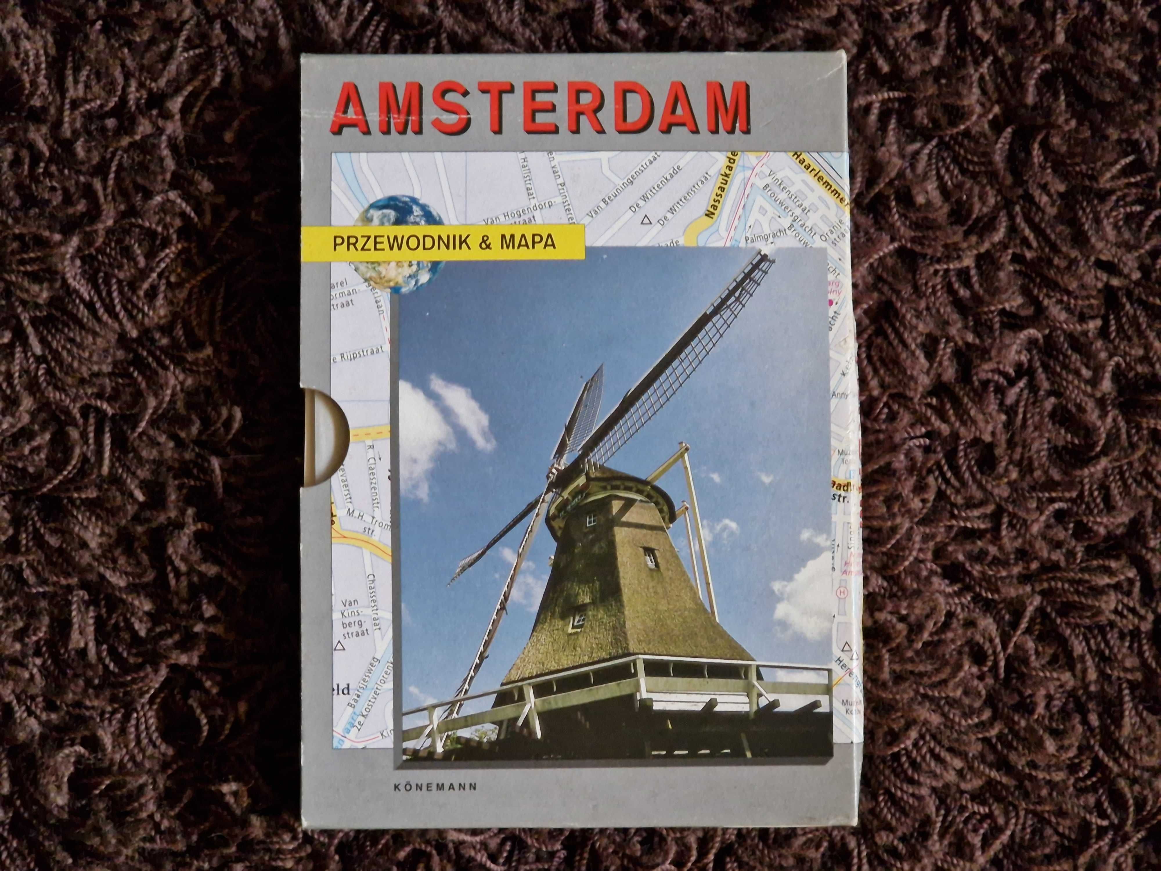 Przewodnik + mapa. Amsterdam. Wydawnictwo Köneman 1999. Stan BDB.
