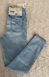 NOWE Spodnie dziewczęce, jeansowe Super Skinny Fit 146 cm, 10-11 lat