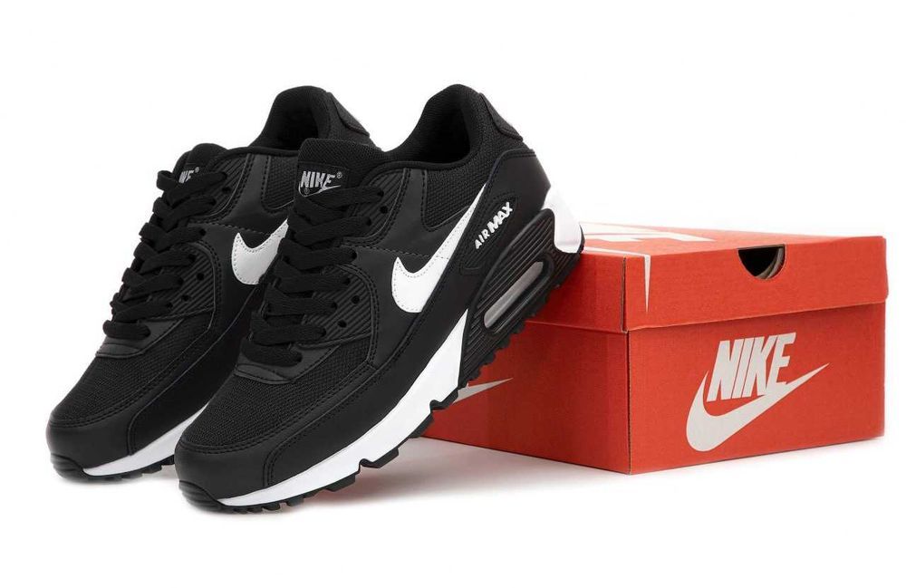 Кросівки Nike Air Max 90 Classic Black/White premium