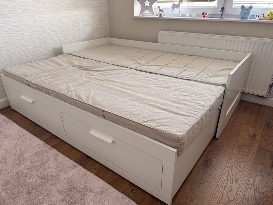 Łóżko rozkladane IKEA z szufladami