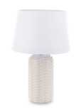 Lampa stołowa ceramiczna lampka nocna boho ceramika jak pleciona
