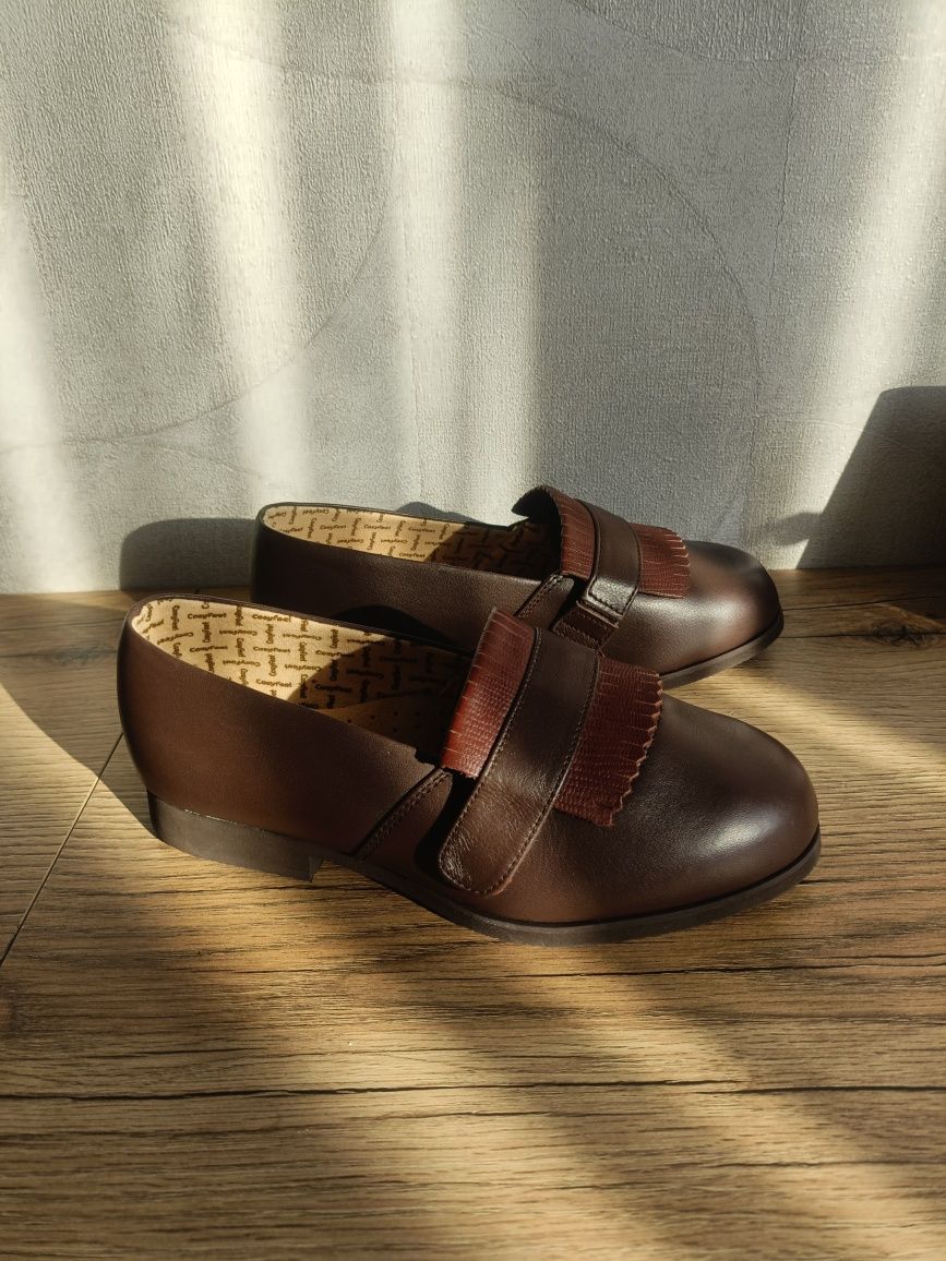 Широкі ортопедичні Туфлі черевички cosyfeet 24 см.