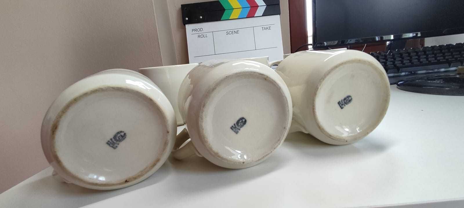 6 kubków i dzbanek vintage chodzież PRL