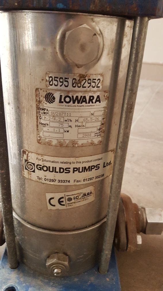 Pompa Lowara 1.1 kW, 230V.- 200zł