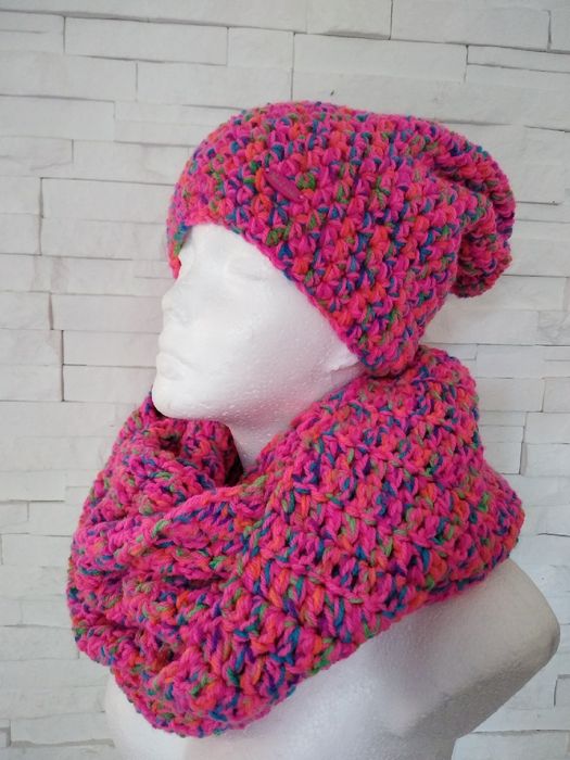 Komplet handmade smerfetka krasnal nary prezent