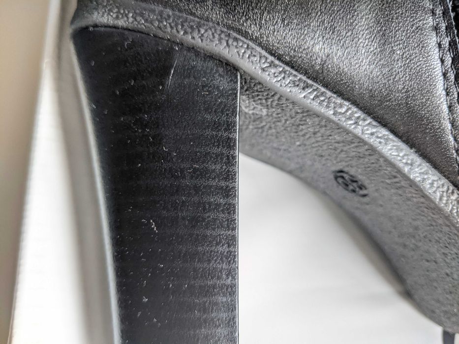 Buty, Botki zimowe, trzewiki ocieplane, skórzane McArthur czarne 36