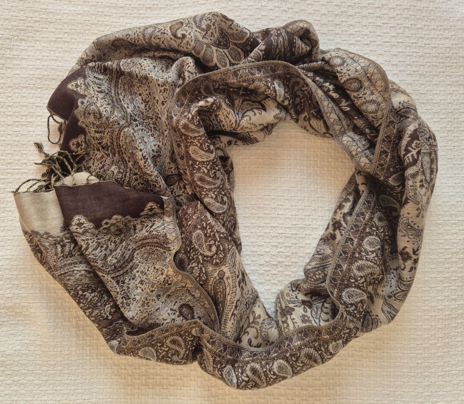 Szal pashmina jedwab