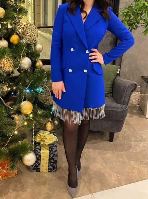 Сукня піджак з китицями