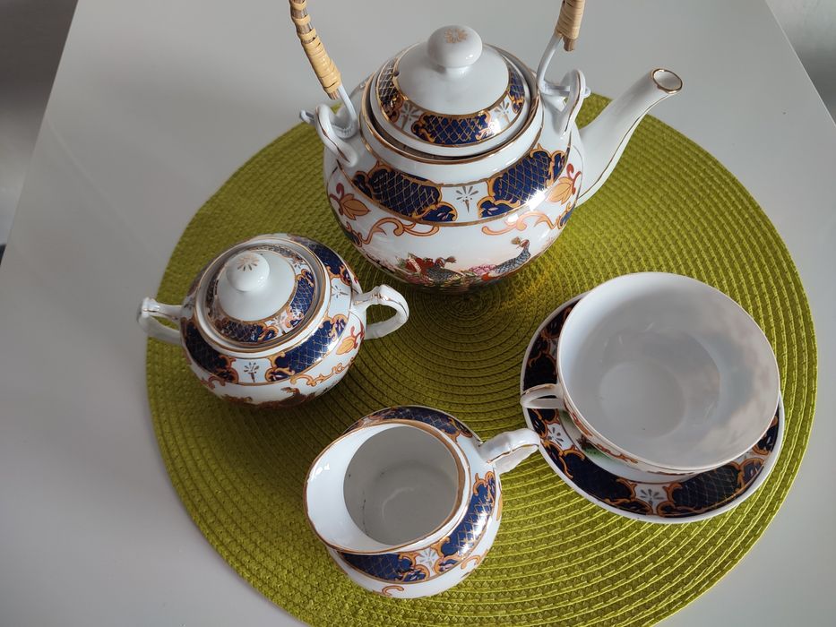 Zestaw herbaciany ze wzorami chińskimi