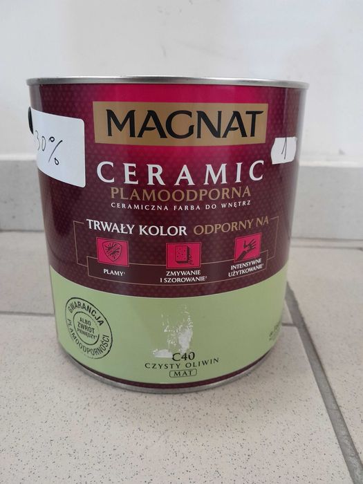 Farba ceramiczna Magnat Ceramic 5l oraz 2,5l