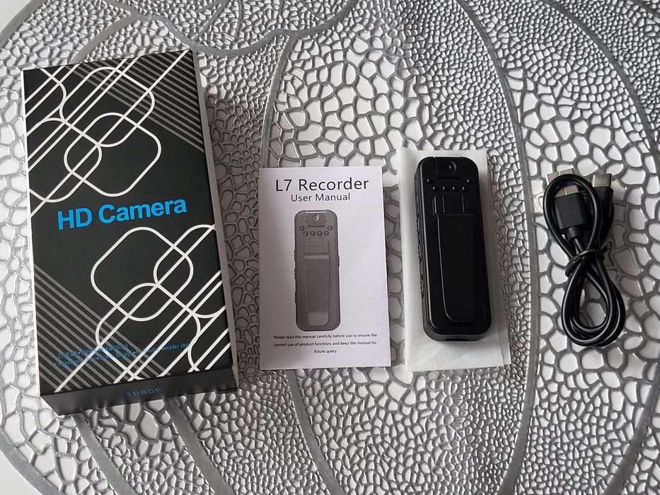 Mini Kamera [ JOZUZE L7 HD 1080p ] Kamerka Nasobna BodyCam Dyktafon