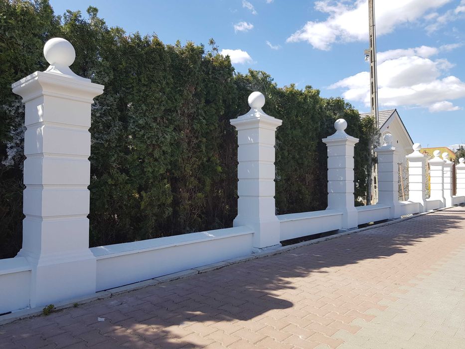 Słupy Betonowe Dworkowe,Słupki Stylowe,Sztukateria,Rezydencja Parkowa