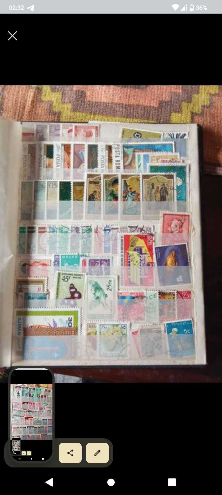 Coleção de selos vários paises