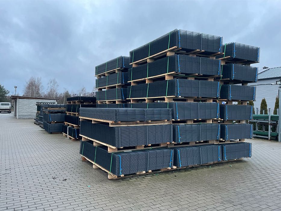 Ogrodzenie panelowe, panel fi 4 1,53 oc + kolor komplet z podmurówką
