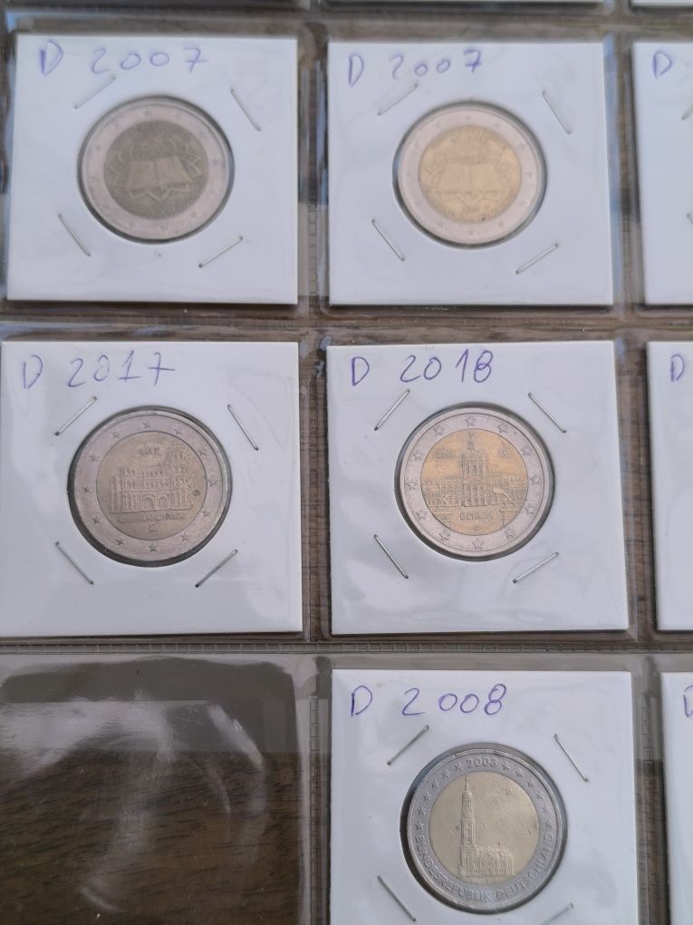 Moedas 2 euros      .