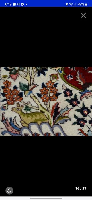 Tapete Oriental - TABRIZ original C/ CERTIFICADO 3.40cm/2.40cm