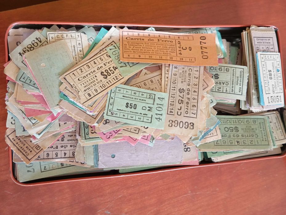 Grande colecção de bilhetes da Carris, CAPICUAS