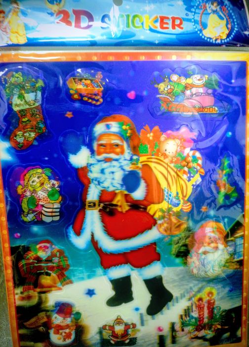 Naklejki 3d Świąteczne Bożonarodzeniowe dla dzieci