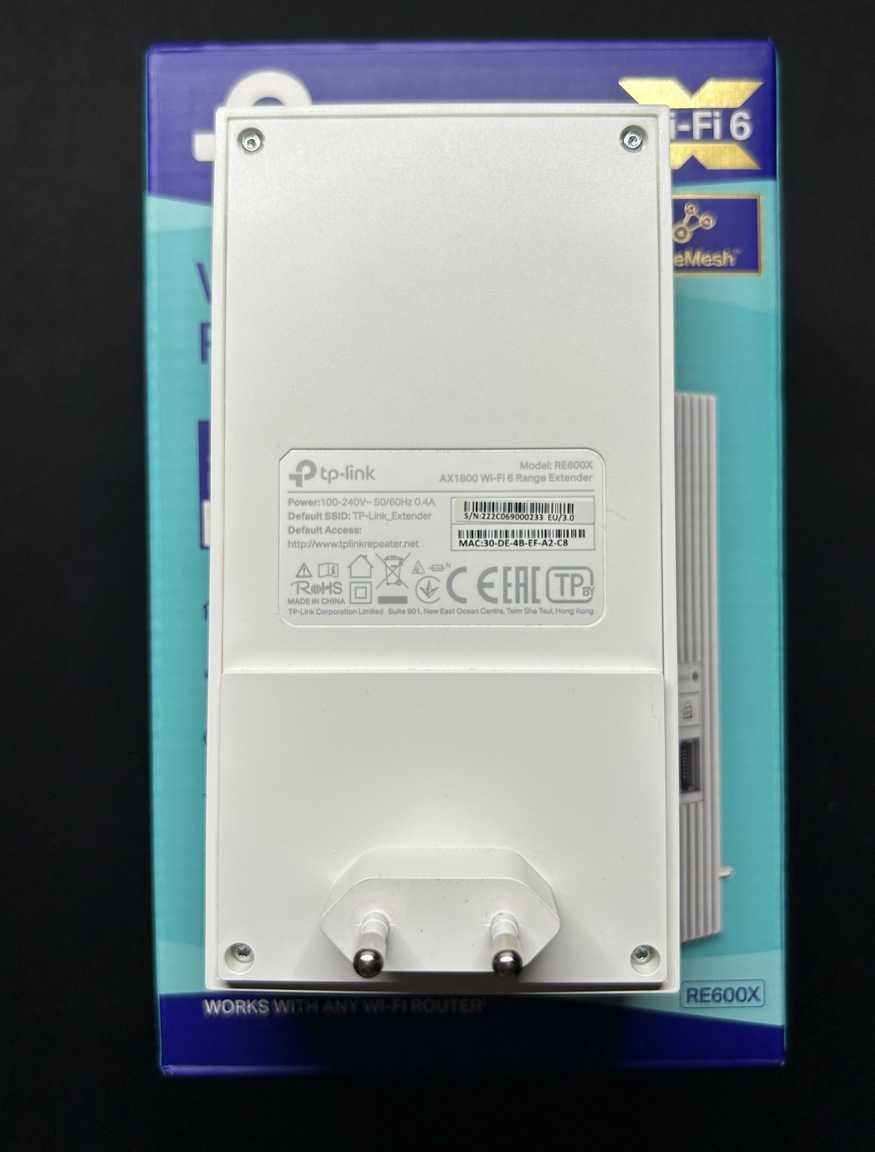 TP-link RE600X wzmacniacz sygnału Wi-Fi 6