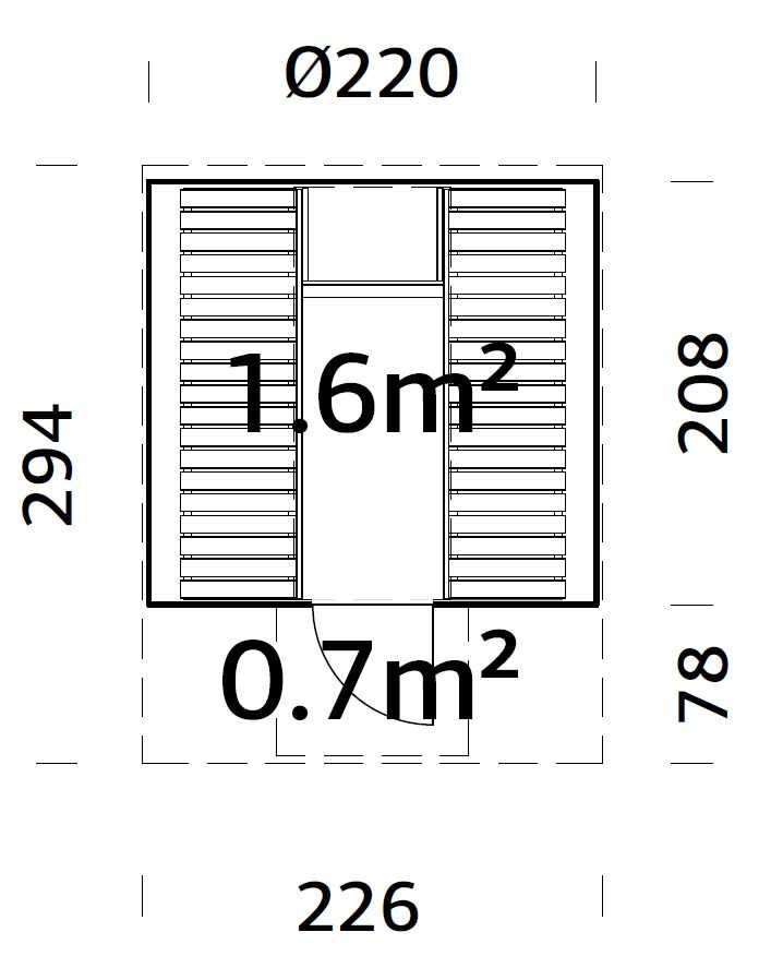 Sauna ogrodowa beczka, świerk skandynawski