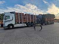 Transport drewna HDS zestaw , uslugi HDS , tr. opalu od 1,0m, podklady