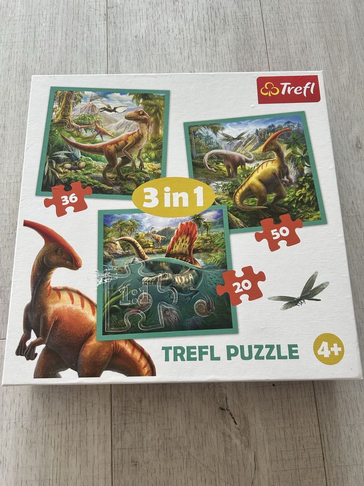 Puzzle Trefl dinozaury x 3