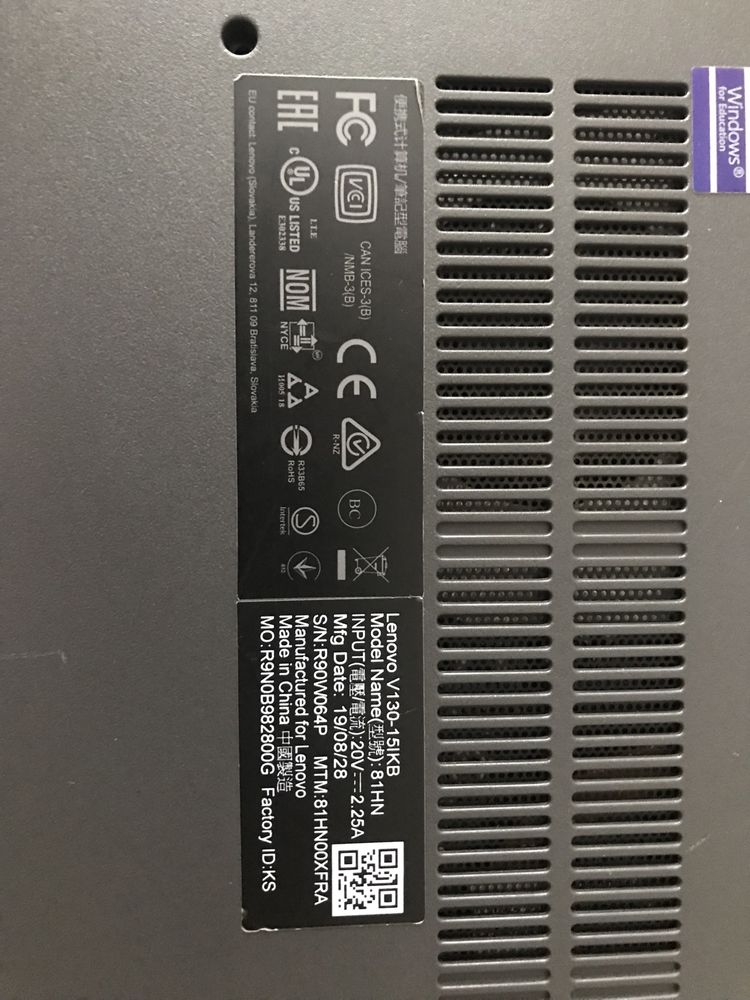 Lenovo v130-15IKB