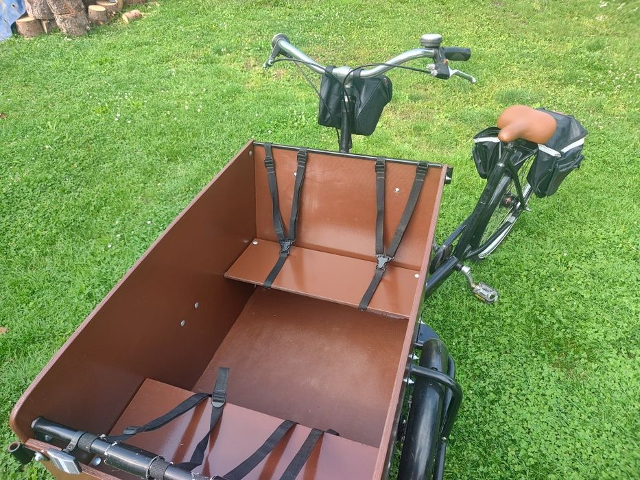 Riksza rowerowa towarowa do przewozu dzieci Babboe Big
