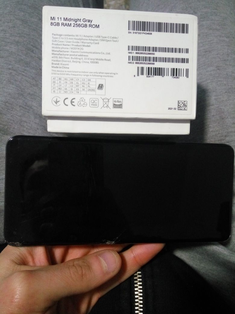 Xiaomi mi 11 5g 256 дефект разбит
