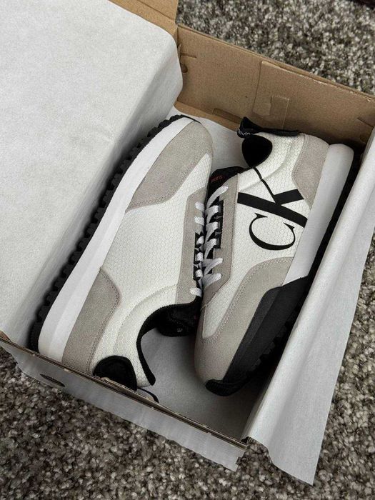 Чоловічі кросівки кельвін кляйн Calvin Klein GTX Light Grey White