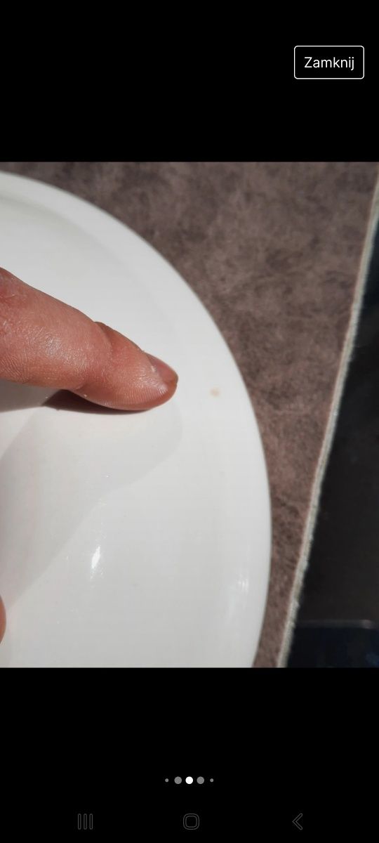 Zestaw talerzy głębokich porcelana anglia rośliny dzwoneczki kwiaty