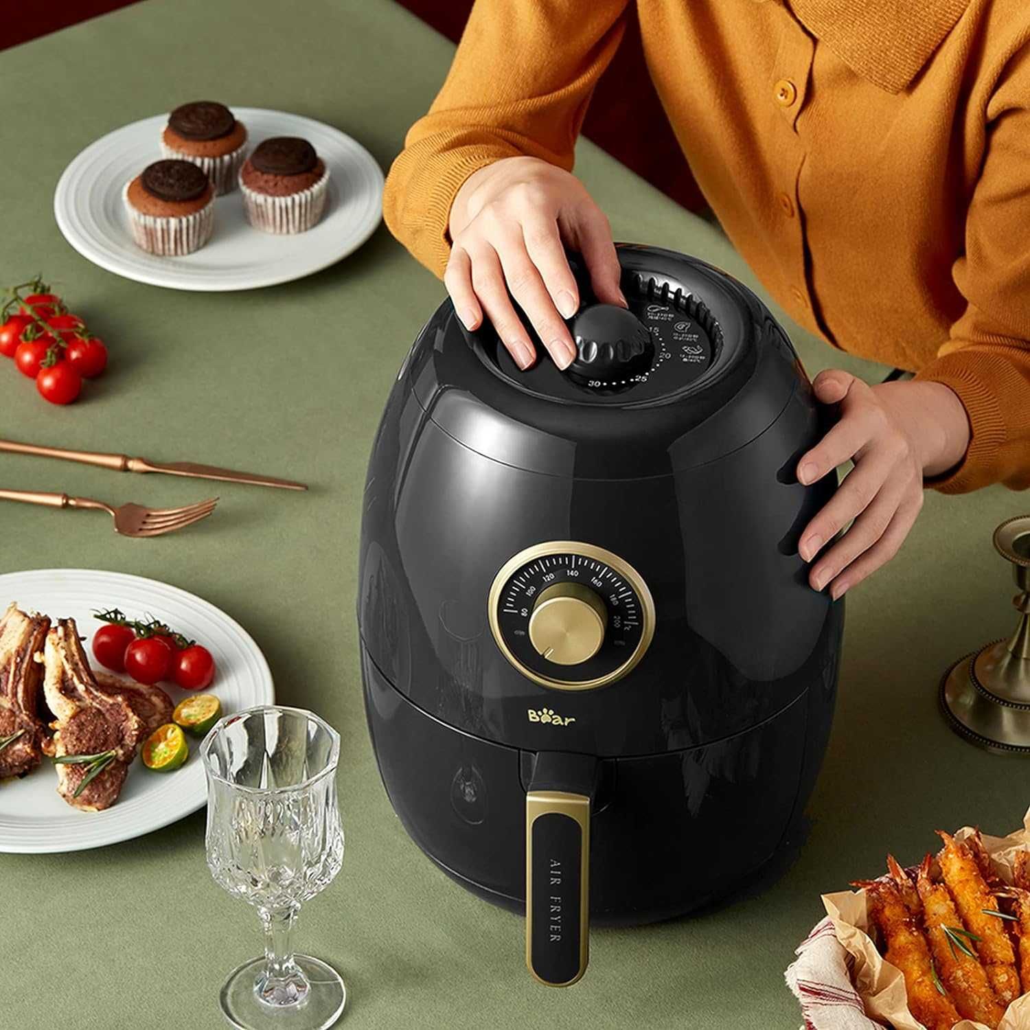 Bear AirFryer Frytkownica beztłuszczowa 1350W XL 3,0L